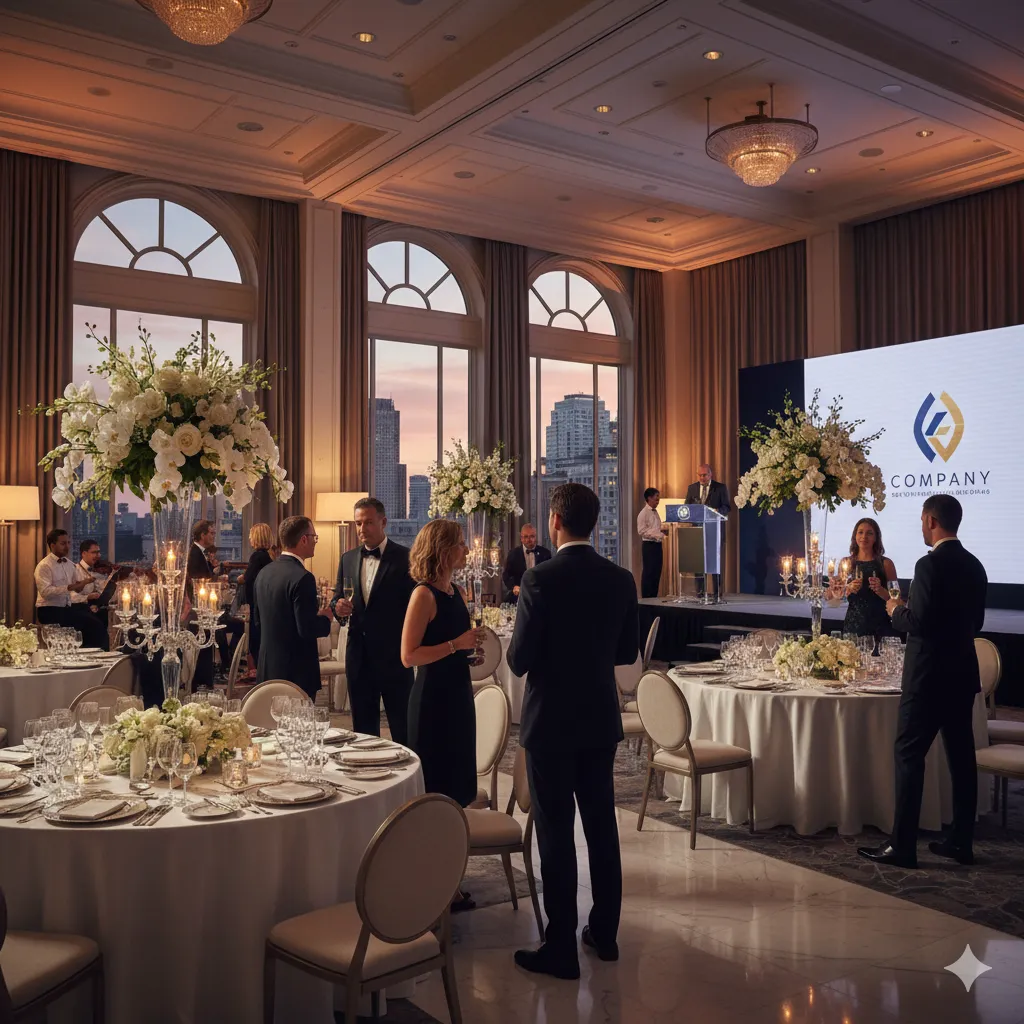 Evento corporativo elegante